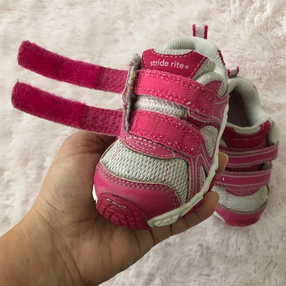 Stride Rite Baby Girl NMS Keegan H&L Pink Sneakers - Picture 7 of 8